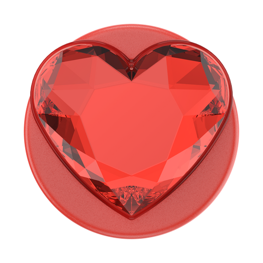 Crystal Heart Rosso — MagSafe PopGrip - US 79608