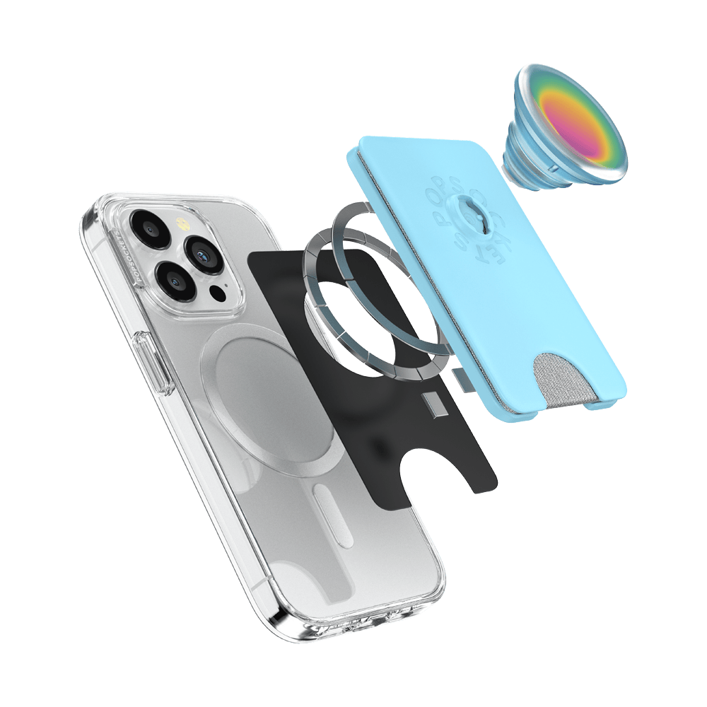 Butterfly Pea Blue Boca Aura — MagSafe PopWallet+ - US 58429