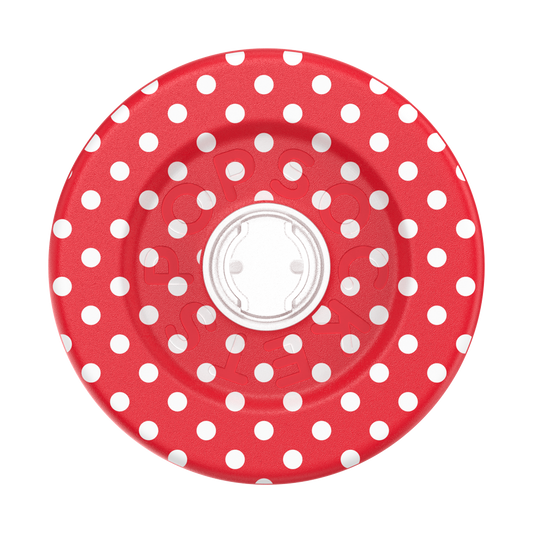 Polkadot Red — MagSafe Round Base - US 47488