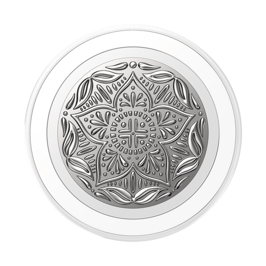 Enamel Silver Mandala — MagSafe PopGrip - US 16969