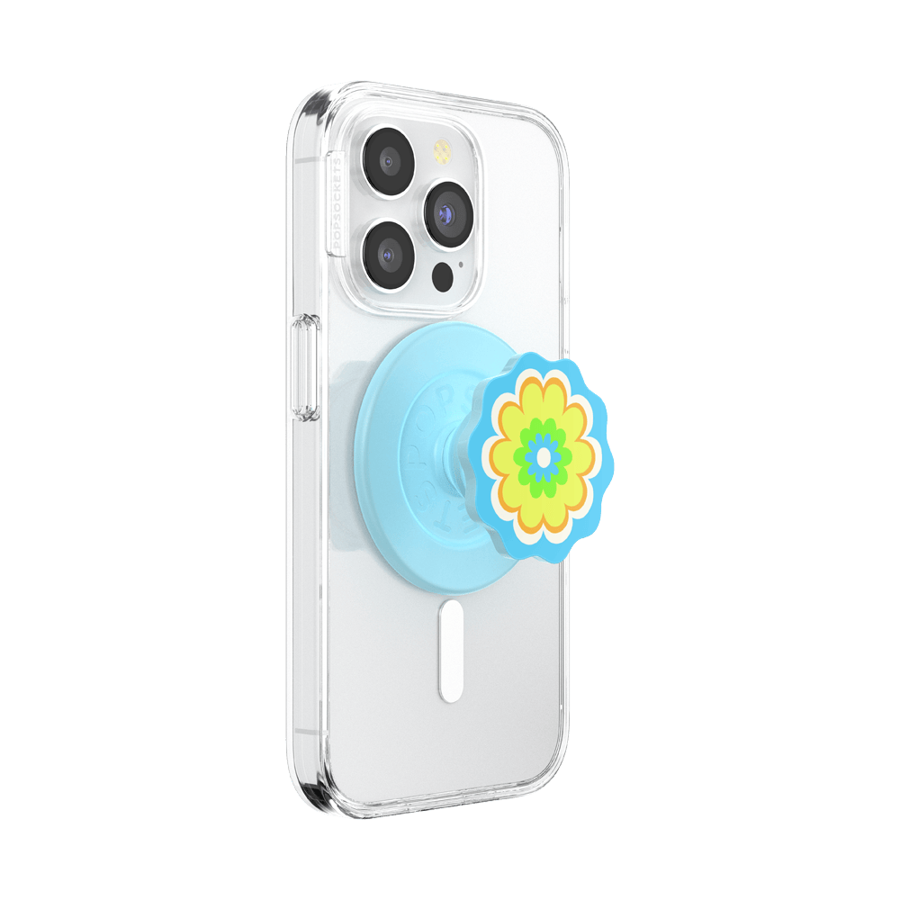 Molded Flower Kaleidoscope Blue — MagSafe PopGrip - US 43749