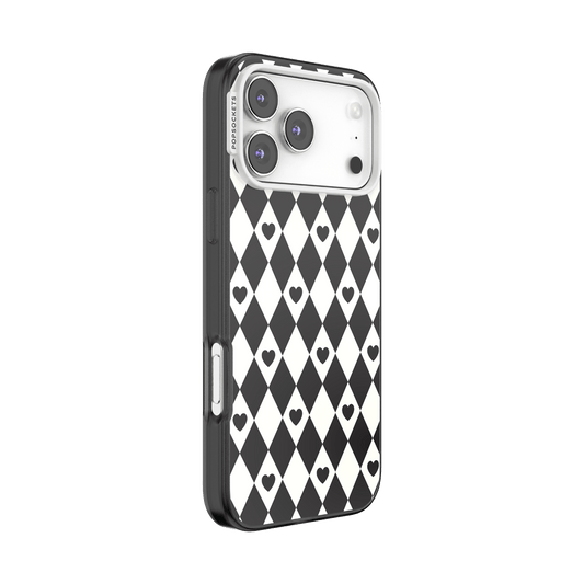 Harlequin Hearts Black — iPhone 17 Pro Max MagSafe Case - US 98778