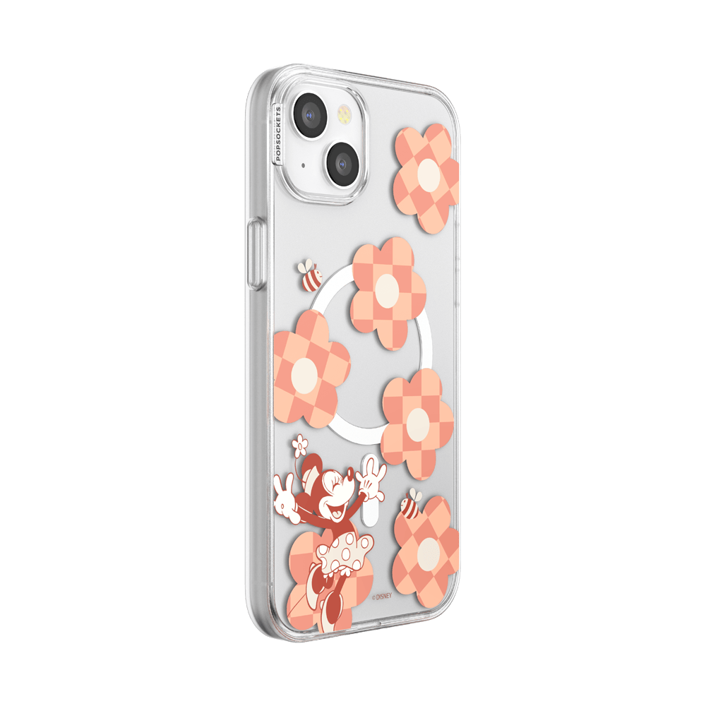 Minnie Checkered Flower — iPhone 15 Plus MagSafe Case - US 60389