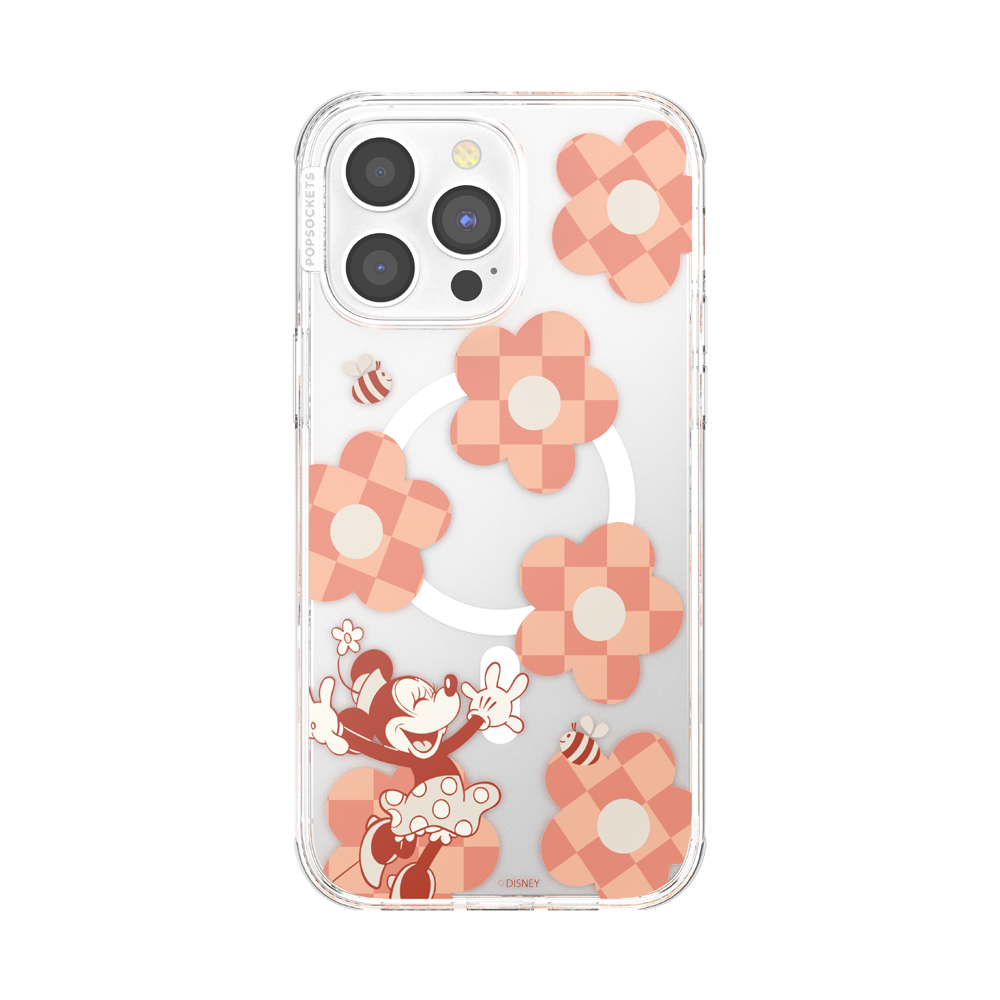 Minnie Checkered Flower — iPhone 14 Pro Max MagSafe Case - US 39141