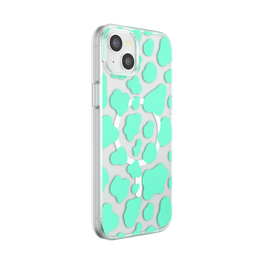 Turquoise Cow Cow — iPhone 15 Plus MagSafe Case - US 47313