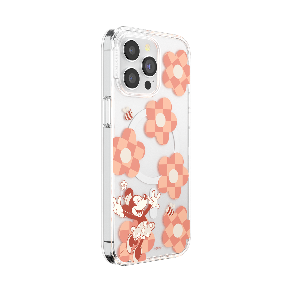 Minnie Checkered Flower — iPhone 15 Pro MagSafe Case - US 57862
