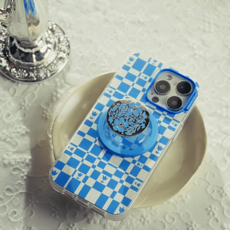 Enamel Lace Blue Vermeer — MagSafe PopGrip - US 73068