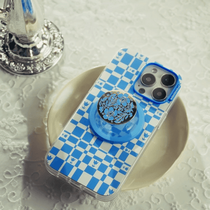 Enamel Lace Blue Vermeer — MagSafe PopGrip - US 73068