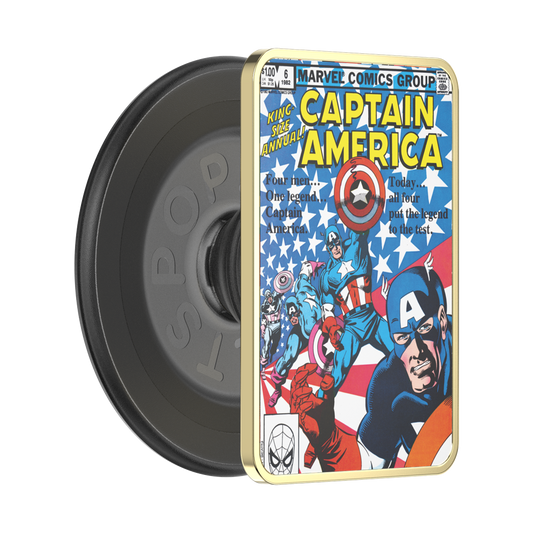 Enamel Captain America Comic Book — MagSafe PopGrip - US 93567
