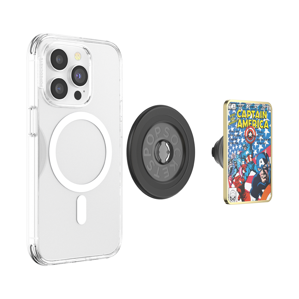 Enamel Captain America Comic Book — MagSafe PopGrip - US 93567
