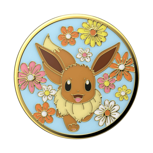 Floral Eevee Enamel — Adhesive PopGrip - US 15993