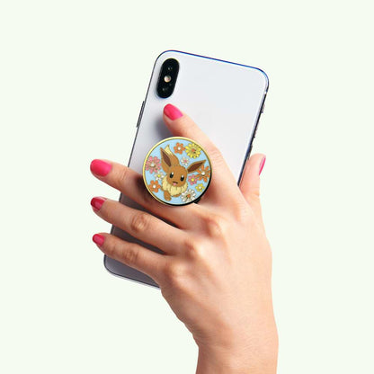 Floral Eevee Enamel — Adhesive PopGrip - US 82702