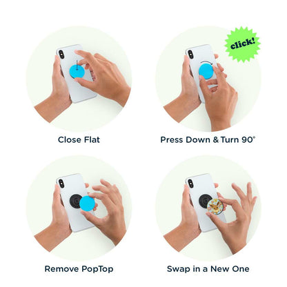 Floral Eevee Enamel — Adhesive PopGrip - US 33862