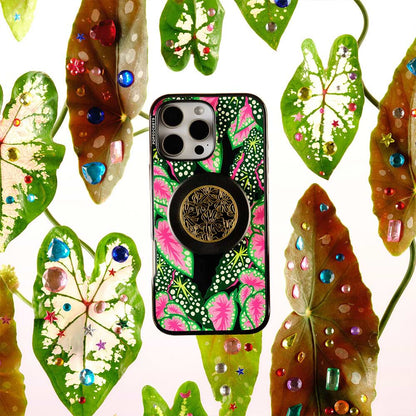 Enamel Monstera Black — MagSafe PopGrip - US 19917