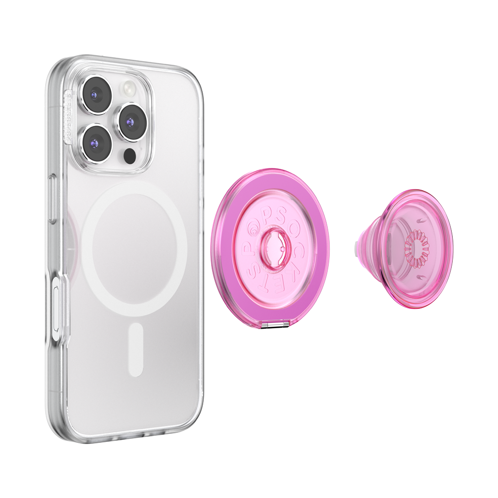 Translucent Baby Pink — MagSafe Kick-Out Grip & Stand - US 08243