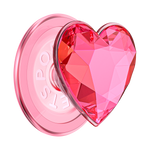Crystal Heart Neon Pink —  MagSafe PopGrip - US 77726