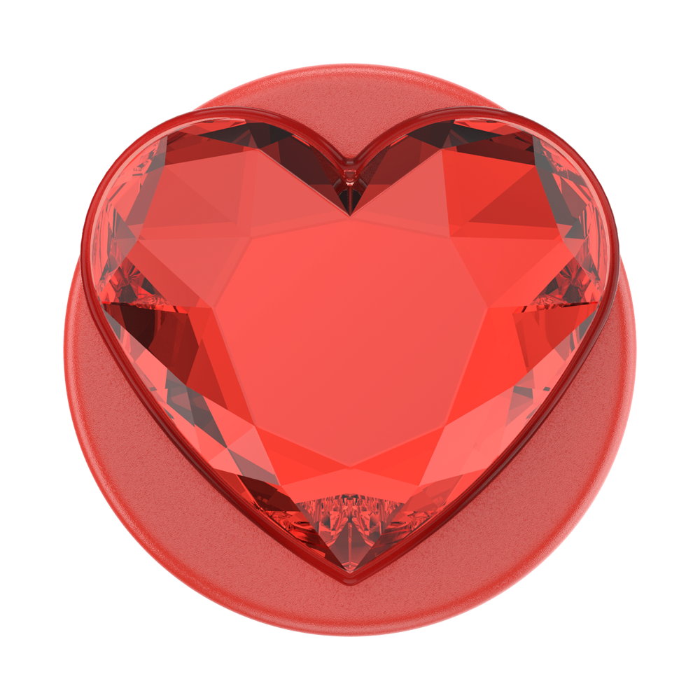 Crystal Heart Rosso —  MagSafe PopGrip - US 66273