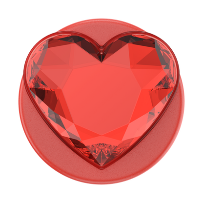 Crystal Heart Rosso —  MagSafe PopGrip - US 79608
