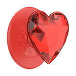 Crystal Heart Rosso —  MagSafe PopGrip - US 97098