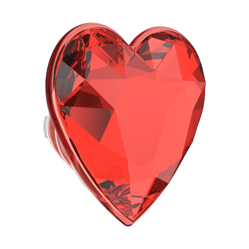 Crystal Heart Rosso —  MagSafe PopGrip - US 66273