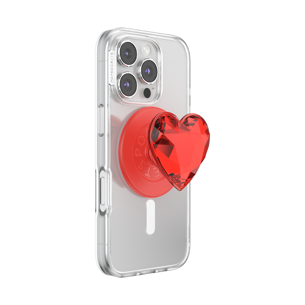 Crystal Heart Rosso —  MagSafe PopGrip - US 64486