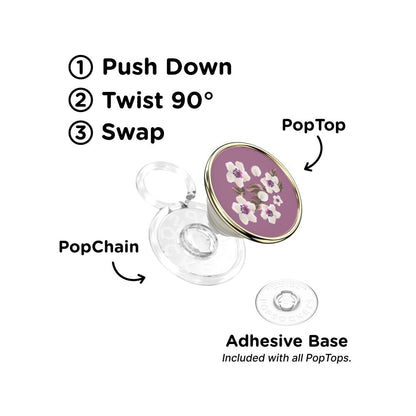 Enamel Floral Mauve — PopTop - US 17017