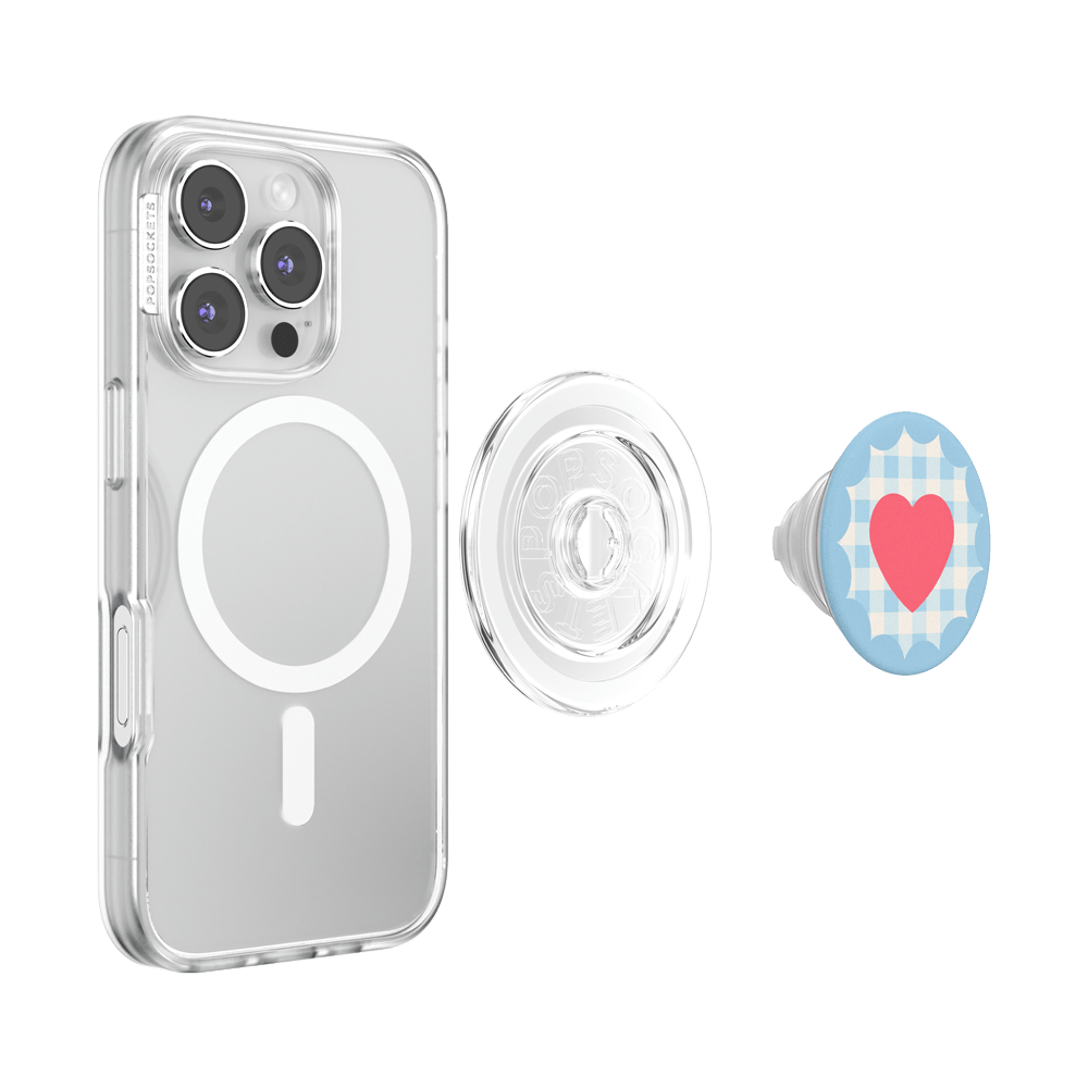 Gingham Heart —  MagSafe PopGrip - US 37826