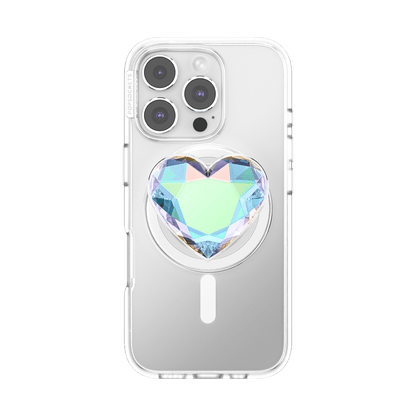 Iridescent Crystal Heart — MagSafe PopGrip - US 90831