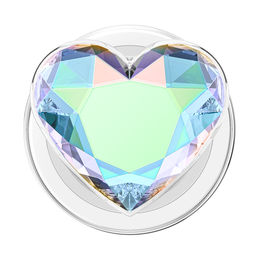 Iridescent Crystal Heart — MagSafe PopGrip - US 77822
