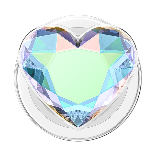 Iridescent Crystal Heart — MagSafe PopGrip - US 96557