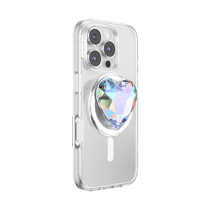 Iridescent Crystal Heart — MagSafe PopGrip - US 90831