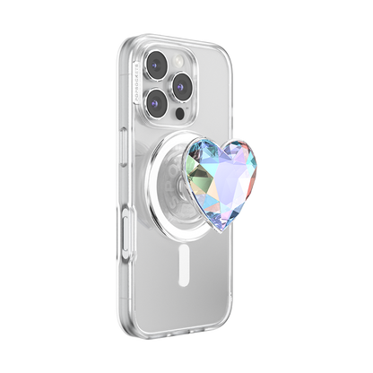 Iridescent Crystal Heart — MagSafe PopGrip - US 90831