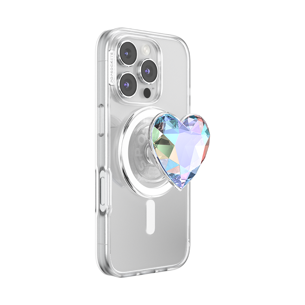 Iridescent Crystal Heart — MagSafe PopGrip - US 02520