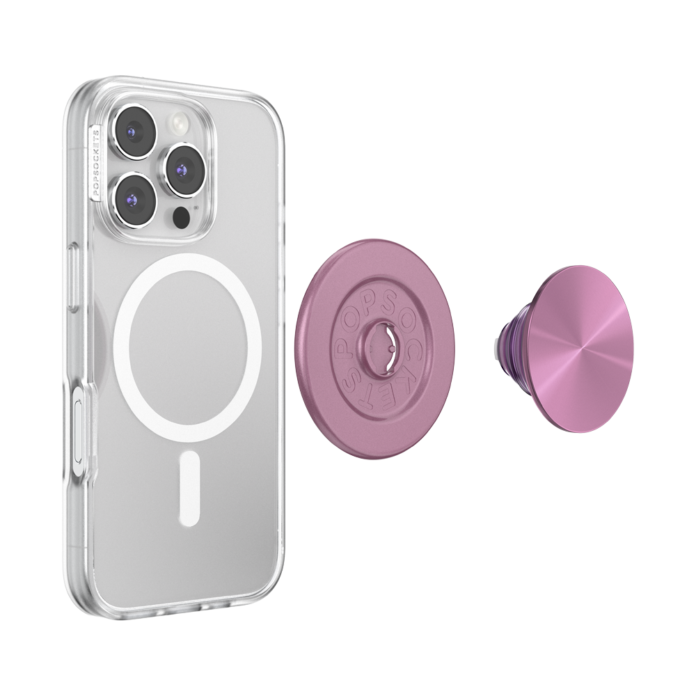 Aluminum Mauve Radial — MagSafe PopGrip - US 94204