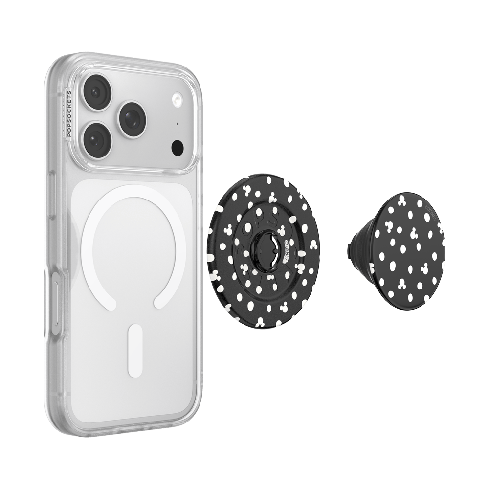Mickey Polka Dot Black — MagSafe PopGrip - US 07895