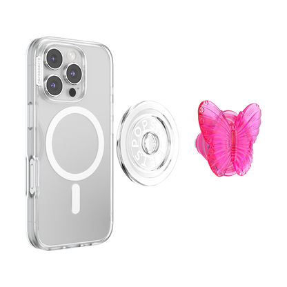 Molded Butterfly Magenta — MagSafe PopGrip - US 51445