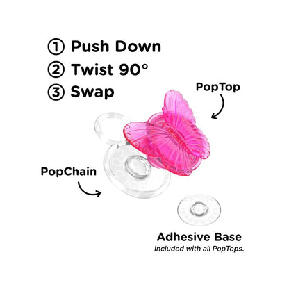 Molded Butterfly Magenta — PopTop - US 50570