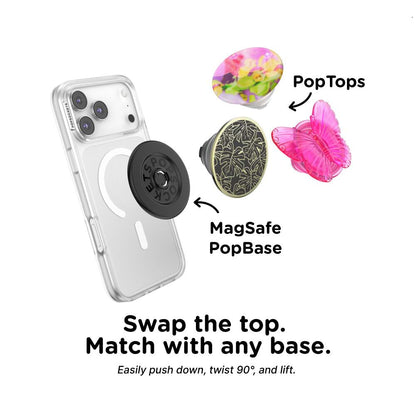Enamel Monstera Black — PopTop - US 33649