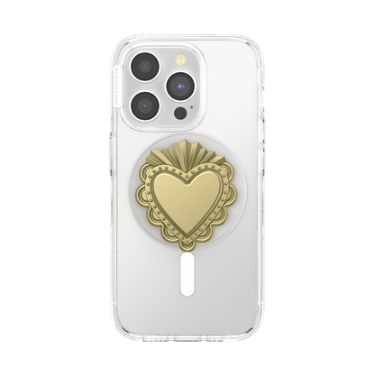 PopOut Sacred Heart Gold — MagSafe PopGrip - US 67225