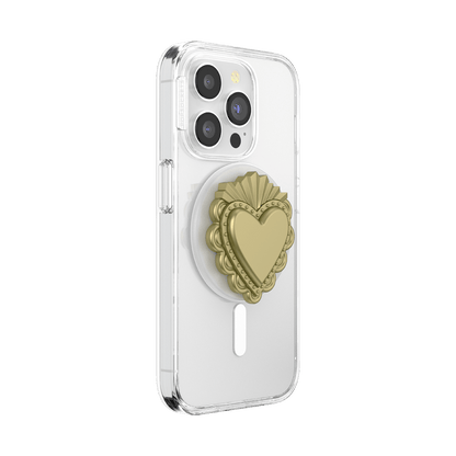 PopOut Sacred Heart Gold — MagSafe PopGrip - US 67225
