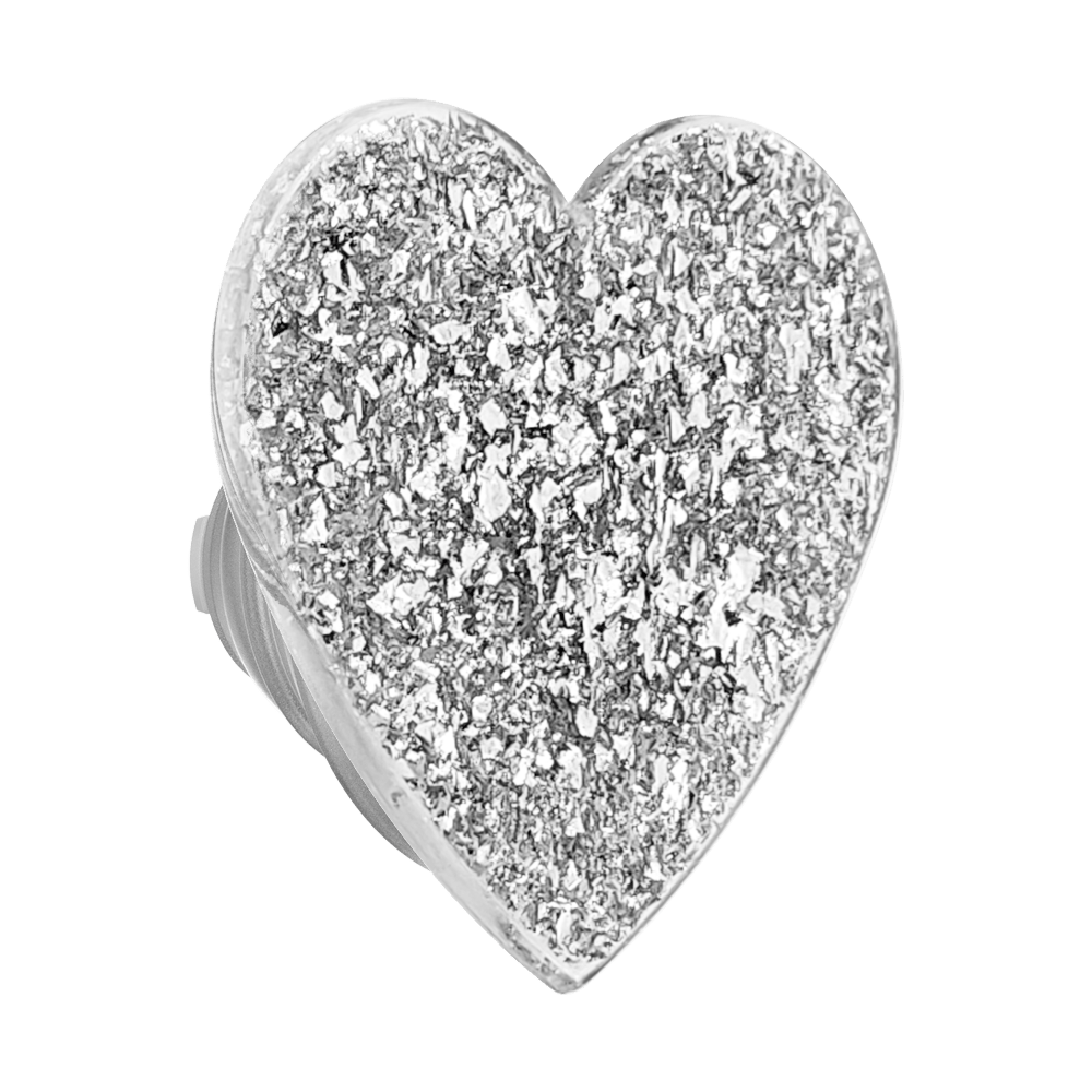 Confetti Heart Silver Sizzle —  PopTop - US 78219