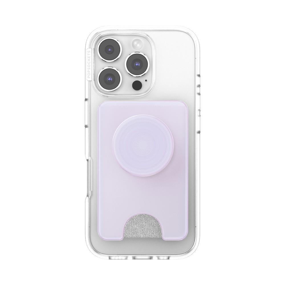 Opalescent White — MagSafe Kick-Out PopWallet+ & Stand - US 70479
