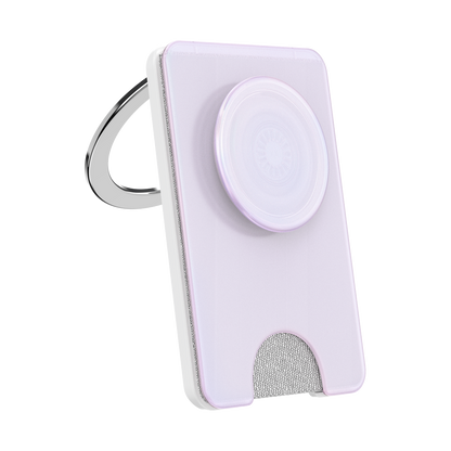 Opalescent White — MagSafe Kick-Out PopWallet+ & Stand - US 07105