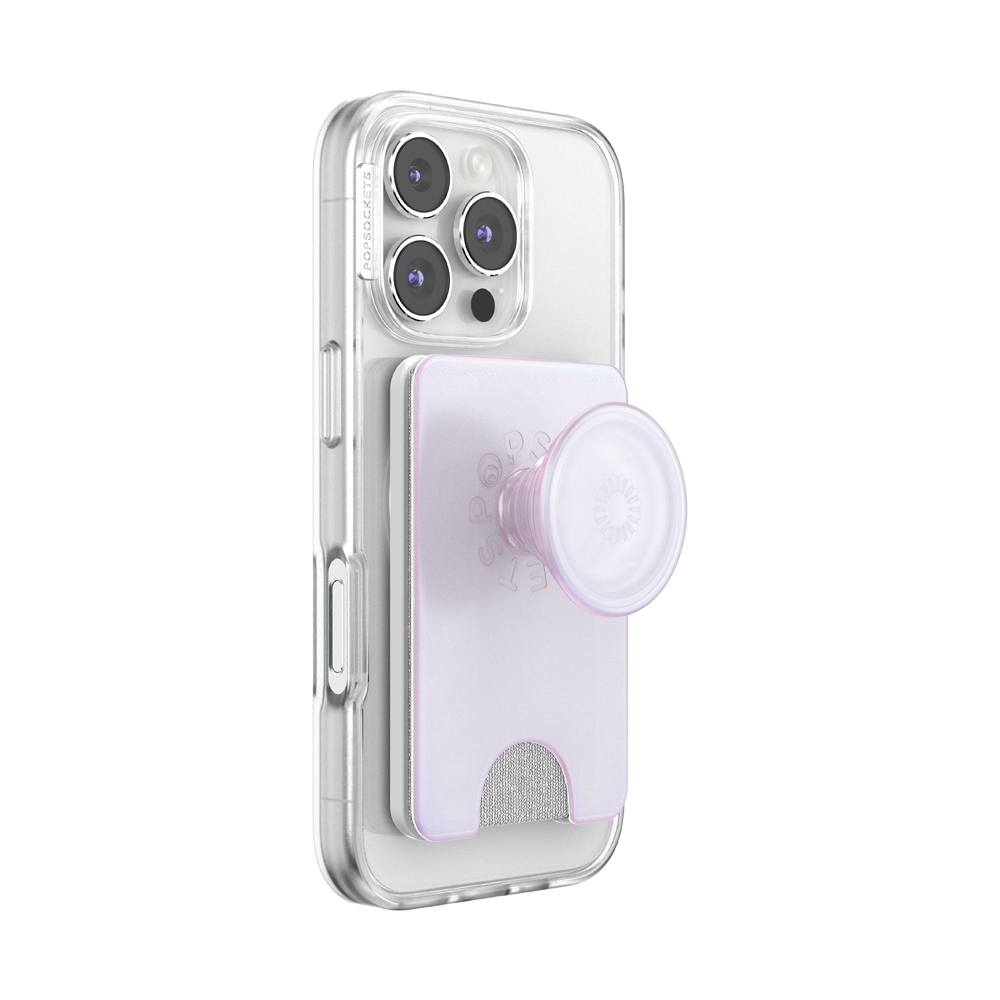 Opalescent White — MagSafe Kick-Out PopWallet+ & Stand - US 70479