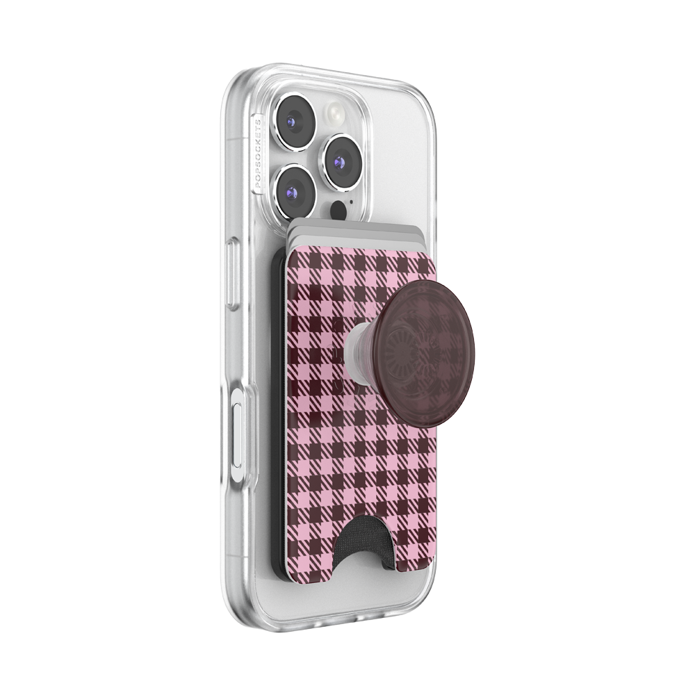 Black Cherry Gingham — MagSafe PopWallet+ - US 75910
