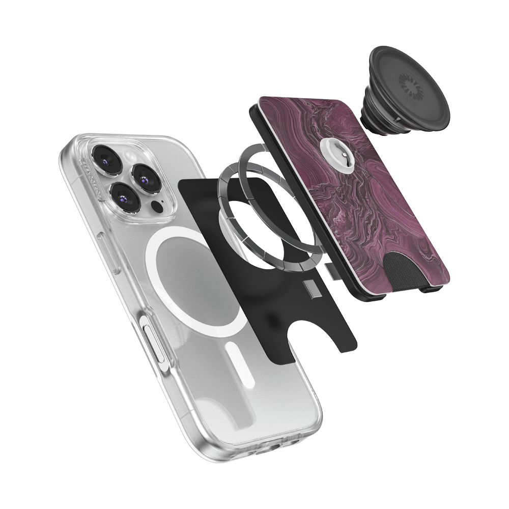Burgundy Vein — MagSafe PopWallet+ - US 58327