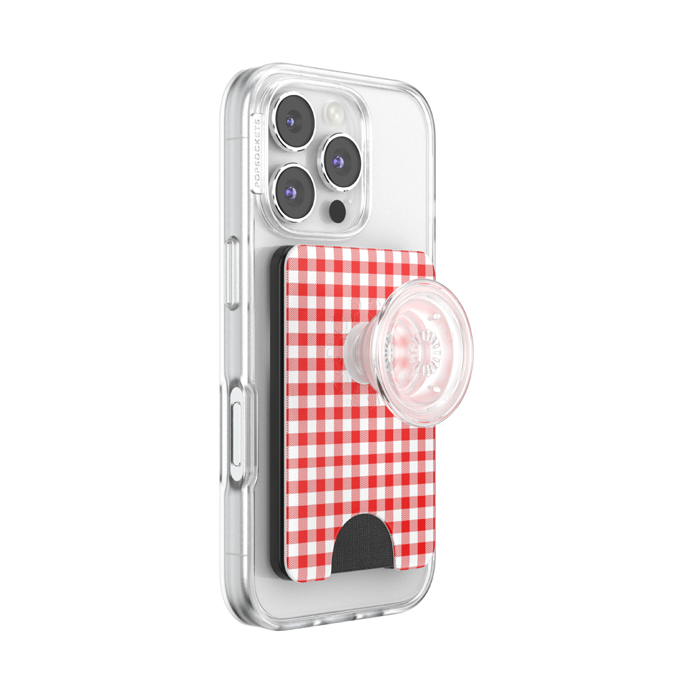 Red Gingham — MagSafe PopWallet+ - US 65005