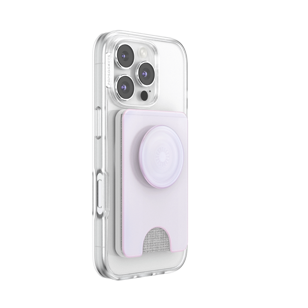 Opalescent White — MagSafe Kick-Out PopWallet+ & Stand - US 02008