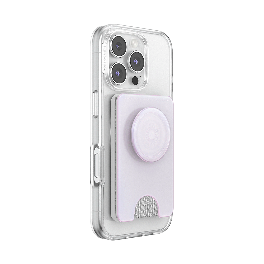 Opalescent White — MagSafe Kick-Out PopWallet+ & Stand - US 02008