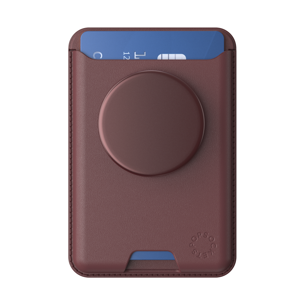 Aluminum Oxblood — Softgoods MagSafe PopWallet+ - US 22666